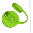 thumbnail image 2 of Silicone Can Lids with Reusable Straws and Handle Dustproof Airtight Seal Soda Covers Spill Proof Toppers for Standard Beverage Cans Reusable Kitchen Accessory Pack, 2 of 4