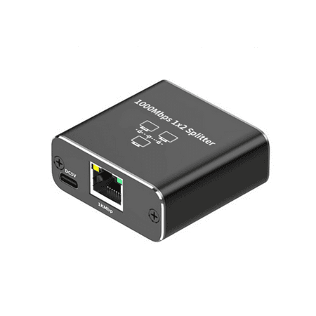 Winyuyby Gigabit Ethernet Splitter 1 in 2 Out, 1000Mbps- LAN/Internet ...