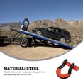 Heavy Steel Trailer Ring Racing Tow Hook U Type Shackles Towing Chain