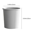 thumbnail image 4 of Kitchen Trash Can, Step-On Garbage Can with Lid, Tall Kitchen & Bathroom Trash Can, Small Office Waste Bin, Gray - Xuniizn, 4 of 7