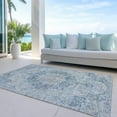 thumbnail image 6 of Addison Rugs Chantille Indoor/Outdoor Traditional Global Blue Washable Rectangle Rug, 10' x 14', 6 of 6