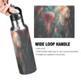 thumbnail image 4 of Yayeee 20oz Insulated Water Bottle Double Wall Stainless Steel with Flip Straw Lid, Psychedelic Forest, 4 of 7