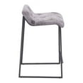 thumbnail image 2 of Counter Stool Vintage White (Set of 2) - Leatherette Steel, 2 of 2