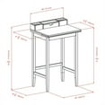 thumbnail image 3 of Pemberly Row Transitional Wood Standing Desk in Walnut Finish, 3 of 11