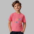 thumbnail image 5 of KAUOD Girls 100 Day of School T Shirt Cute Letter Graphic Short Sleeve Shirt Kids Toddler Cotton Soft Crew Neck Tops Clothes, 5 of 8
