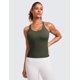 thumbnail image 2 of Musculosa CRZ YOGA Sin Costuras con Espalda en Y y Textura Acanalada Oliva XL, 2 of 3