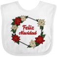 thumbnail image 3 of Inktastic Feliz Navidad Poinsettia Boys or Girls Baby Bib, 3 of 4