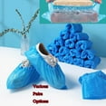 thumbnail image 1 of Shoe Covers Disposable Non Slip - Various Pack for Option Shoe Covers for Indoors Disposable - CPE Waterproof Shoe Covers Disposable - One Size Fit Most Booties for Shoes Covers (Blue), 1 of 8
