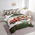 thumbnail image 3 of Homewish Rustic Christmas Flower 7-Piece Twin Bedding Sets,Cartoon Bow Tie Bedding Comforter Set,Happy New Year Sheet Sets For Teens,Super Cozy Room Decor Reversible, 3 of 8