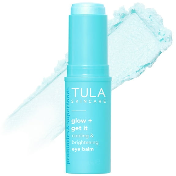 TULA Skin Care Glow & Get It Cooling & Brightening Eye Balm, 0.35 oz
