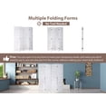 thumbnail image 3 of CL.HPAHKL 4 Panel Wooden Room Divider, 5.75 Ft Tall Indoor Portable Freestanding Partition Screen, Folding Privacy Wall Divider for Home Office Bedroom Restaurant, 68.9" x 15.75" Each Panel, White, 3 of 7