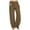 Brown, variant on WIZUTIZ Womens Business Casual Pants Plain Stylish Loose Wide Leg Summer Pants Spandex Elastic High Rise Beach Pants Solid Drawstring with Pockets Beach Pants for Teen Girls Sports Party Black