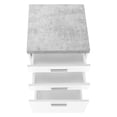 thumbnail image 3 of Grey and White File Cabinet on Wheels / Ample Drawer Space for Office Files, 3 of 7