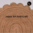thumbnail image 6 of Jaipur Art And Craft Natural Scalloped Oval Shape Jute Area Rug Decorative Carpet for Living Room Rug Size - (8x11 Sq Feet), (96x132 Inches), (240x330 CM), 6 of 6