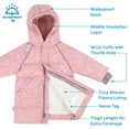 thumbnail image 4 of JAN & JUL Windproof Hooded Puffy Winter Coat for Girls (Prairie Flowers, 5T), 4 of 6