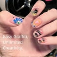 thumbnail image 5 of 12 Colors Nail Art Pens Set Waterproof Nail Markers for DIY Nail Art Designs for Painting Nails, 5 of 5