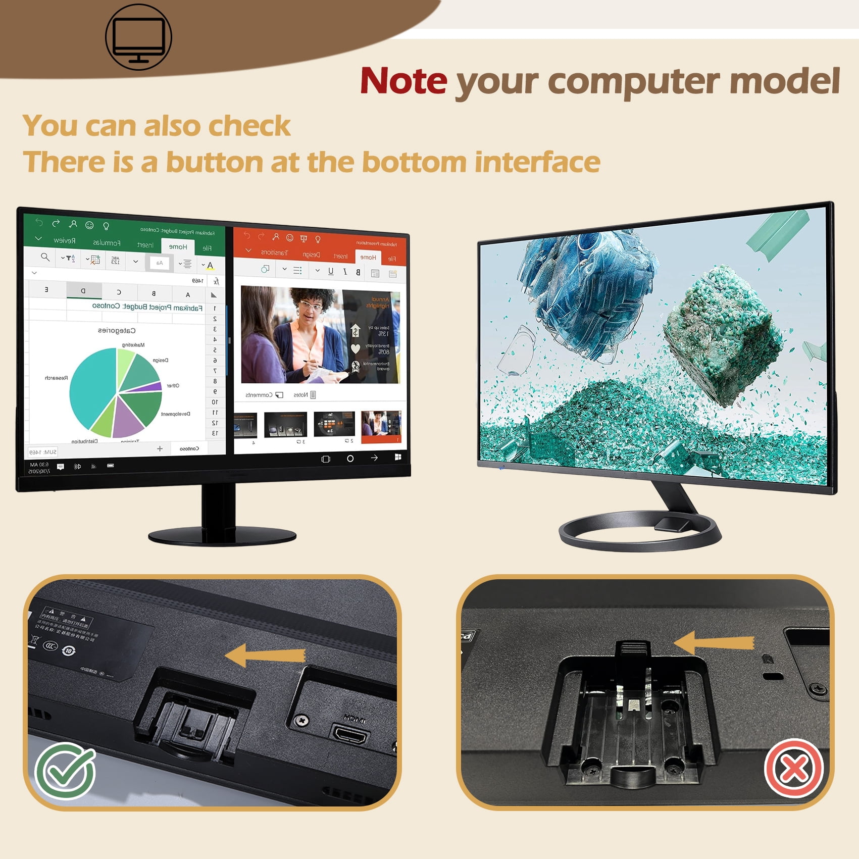 R240HY Monitor Stands Compatible with Acer ACER SB0-Series, HA0