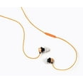 thumbnail image 2 of Symphonized ALN Premium Genuine Wood in-Ear Noise-isolating Headphones, Earbuds, Earphones with Mic (Orange Stripe), 2 of 5