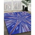 thumbnail image 2 of Ahgly Company Indoor Rectangle Patterned Light Slate Blue Area Rugs, 3' x 5', 2 of 6