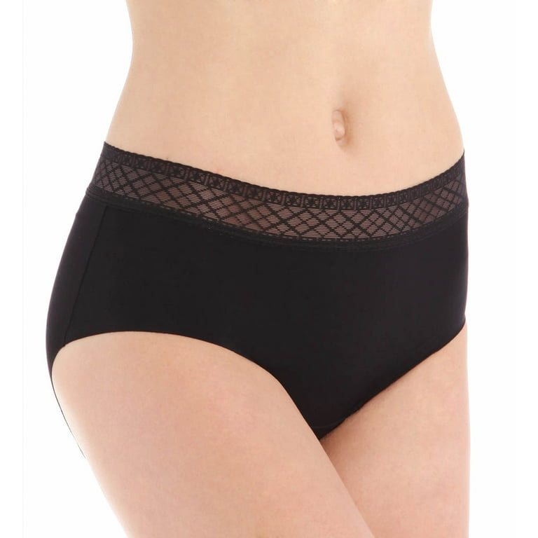 Vanity Fair Women's Underwear Nearly Invisible Panty,, Damask Neutral, Size  6.0 83626130795