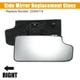 thumbnail image 4 of Unique Bargains Car Rearview Mirror Glass Replacement with Heat Function Right Side for Chevy Silverado 1500 2014-2017,Black, 4 of 7