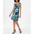 thumbnail image 1 of Connected Floral-Print Lace Shift Dress, 1 of 4
