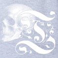 thumbnail image 2 of CafePress - Gothic Skull Initial T - Cute Infant Baby Football Bodysuit, 2 of 3