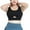 Black, variant on Darzheoy Sports Bras for Women Empty Fake Two-piece Sports Underwear Large Size Fitness Clothes Shockproof High-strength Bra All-in-one Yoga Vest XXXXL
