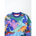 thumbnail image 3 of Emy Dola Toddler Boys Christmas Sweatshirts Kids Dinosaur Xmas Pullover Santa Claus Reindeer Cotton Shirts Tops 2-7 Years, 3 of 7
