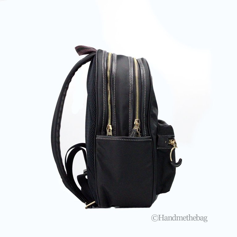 Coach (CA210) Ellis Medium Nylon Fabric Black Shoulder Bag  display picture 3