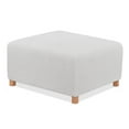 thumbnail image 1 of CHOK 2024 S/L Ottoman Covers Slipcover Stretch Ottoman Cover Folding Storage Stool Protector Rectangle Slipcover with Elastic Bottom Gray, 1 of 8