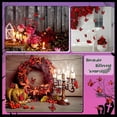 thumbnail image 4 of 24 Pieces Halloween Monarch Butterfly Decorations 3 Size Artificial Monarch Butterflies Wall Decor 3D Butterfly Wing Wall Art with Wire for Fall Wedding Home Bedroom Wall Decorations(Red), 4 of 5