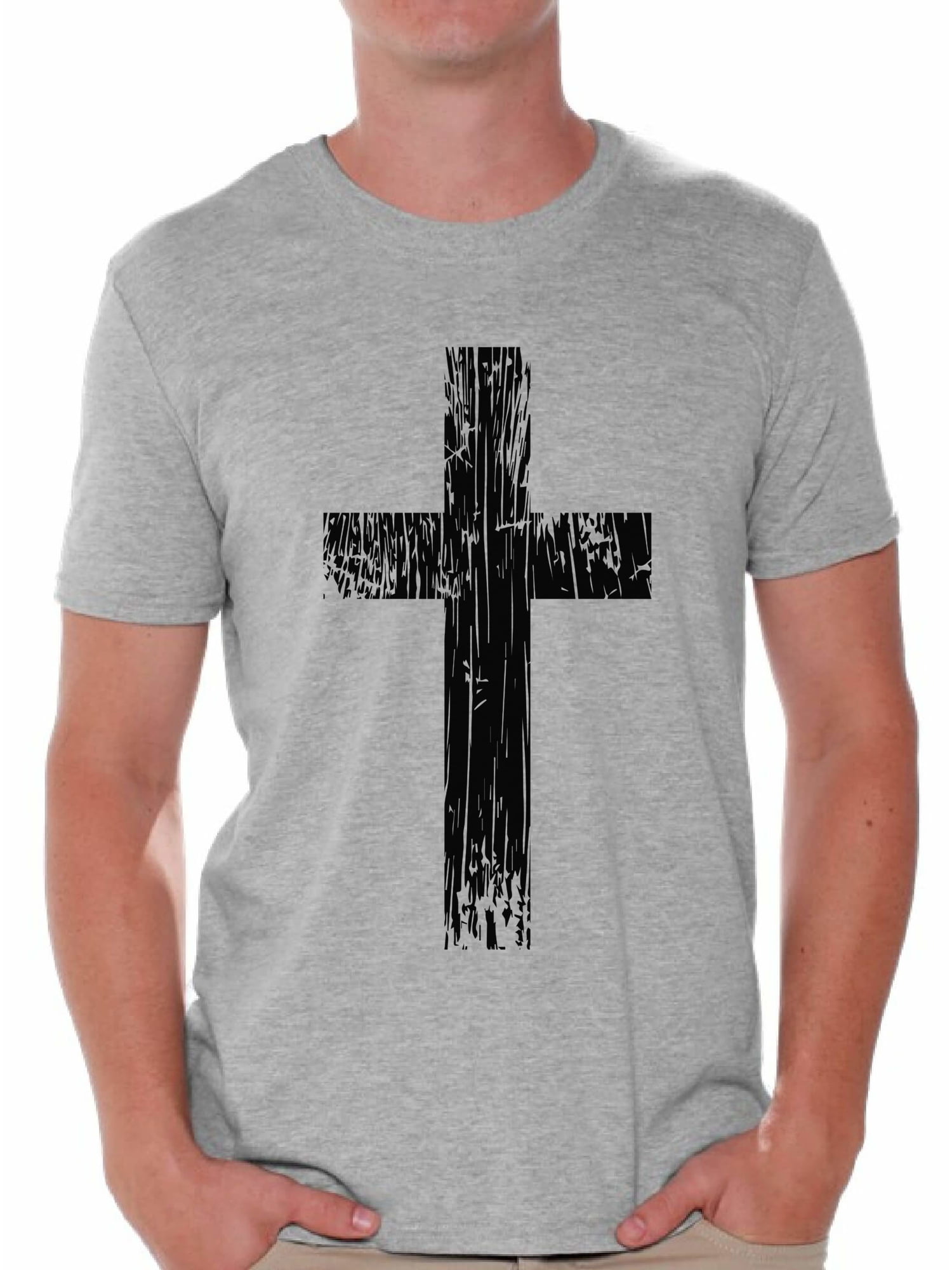 Awkward Styles Black Cross T Shirt for Him Christian Mens Shirts ...