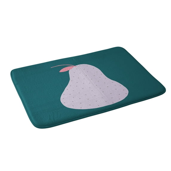 Society6 Alice Rebecca Potter Pear Bath Mat 34" x 21"