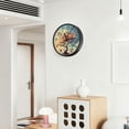thumbnail image 6 of Voice Activated Clock with Glow Light 12 Inch Large Silent Wall Clock Battery Operated for Home Decor Colorful Flower Tree, 6 of 8