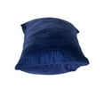thumbnail image 4 of Quilted Velvet Blue Lumbar Throw Pillow, 4 of 5