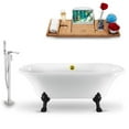thumbnail image 2 of Tub, Faucet and Tray Set Streamline 68" Clawfoot NH861CH-CH-140, 2 of 7