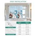 thumbnail image 6 of Blue Snowman Christmas Tie Up Curtains for Windows 45 Inch Length Balloon Curtains Kitchen Adjustable Balloon Window Shade Xmas Snowflake Birds Berry Winter Tie Up Bathroom Curtain Window 52"x45", 6 of 6