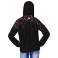 thumbnail image 4 of Pofeuu Sparkling Pink Night Sky Print Kids Active Zipper Sun Protection Jacket Boys Girls Hooded Cooling Shirt Pockets Fishing Running Outdoor-XX-Large, 4 of 7