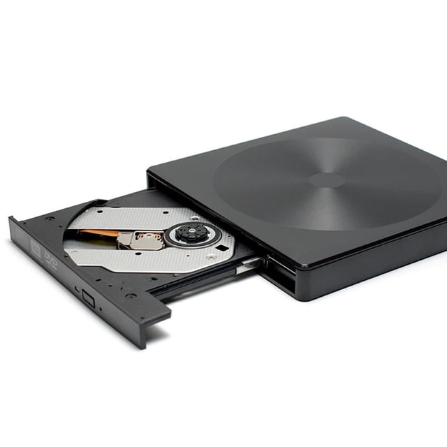 DC 12V Optical Drive Enclosure Case USB Type-C DVD CD-ROM Player Enclosure Dual Ports Play ,Plug and Play
