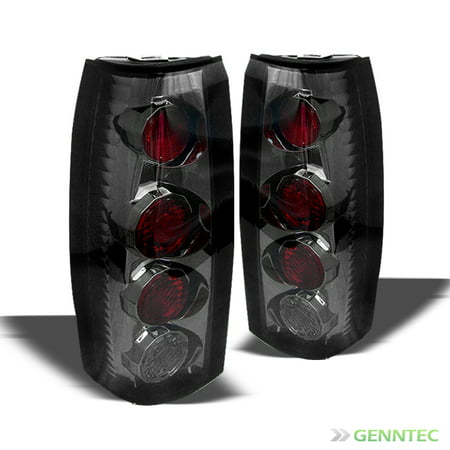 1988-1998 CHEVY C10 C/K FULL SIZE PICKUP TRUCK TAIL LIGHTS Smoked L+R Pair Left+Right 1989 1990 1991  1992 1993