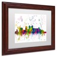 thumbnail image 3 of Trademark Fine Art "Birmingham Alabama Skyline Mclr-1" Canvas Art by Marlene Watson, White Matte, Wood Frame, 3 of 4