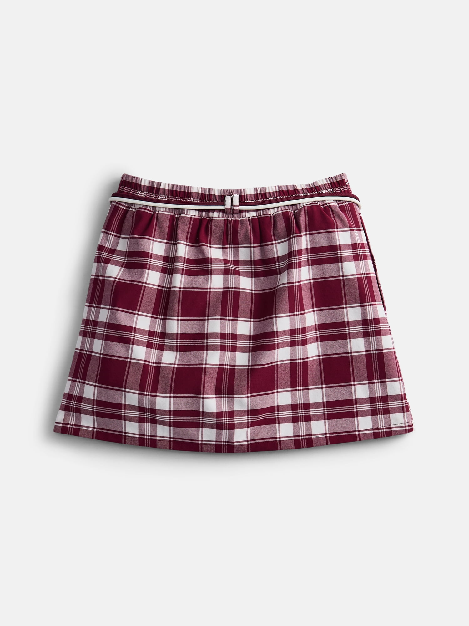 Weekend Academy Girls Pleated Skort with Shoe String Belt, Sizes 4-18