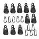 thumbnail image 2 of 10 Clips para Lona con Agarre de Bloqueo Resistente, Abrazaderas de Cuerda de Viento para Lonas con Ganchos para Toldo, Toldos, Cubierta de Lona, Camp Clip y gancho negros Baoblaze Abrazadera de clip para lona de tienda, 2 of 8