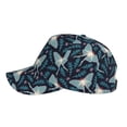 thumbnail image 5 of Daiia Glowing Butterfly print Baseball Cap Men Women Golf Dad Hat Adjustable Original Classic Low Profile Hat Unconstructed Plain Cap, 5 of 9