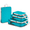 Blue, variant on Gonex 4 Set Compression Packing Cubes for Travel Expandable Luggage Organizers Bags for Carry on Suitcases