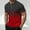 Red, variant on YLSDY Men's Button V-Neck Casual T-Shirts Summer Printed Short Sleeve Blouses Shirts Classic Fit Pullover Stylish Shirts Green M