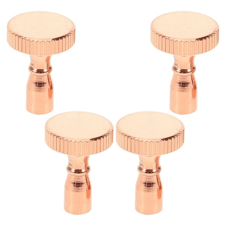 

Lamp Knob Switch 4 Pcs Socket for Floor Turn Part Wall Sconce Light Rotary Switches Copper