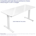 thumbnail image 5 of VIVO Dry Erase 60 x 24 inch Universal Table Top for Sit to Stand Desk Frames, 5 of 9