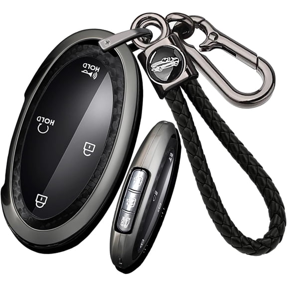 Key Fob Cover Compatible with Fit for Hyundai Kona Ioniq 5 Ioniq 6 Ioniq 9 Elantra Sonata Santa Fe Tucson Hybrid Santa Cruz Palisade 2025-2026 Metal Leather
